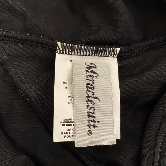 Miraclesuit Escape Black One Piece Bathing Suit - Picture 5 of 9